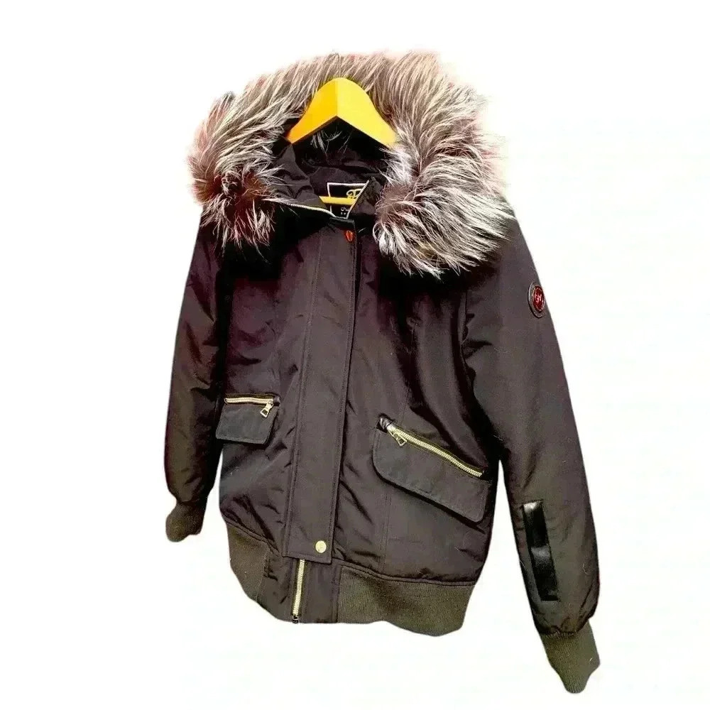 Nic & Fion Heavy Duty Winter Jacket w Silver Fox Fur Lined Hood, rated to -30